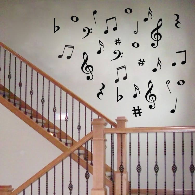 42 Vinyl Music Musical Notes Variety Pack Wall Decor Decal Sticker eBay